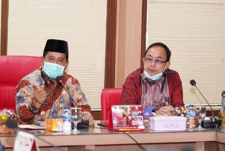 Dikunjungi Mantan Wali Kota Palembang, Bupati Banyuasin Minta Anggaran Pusat Makin Banyak Masuk ke Banyuasin