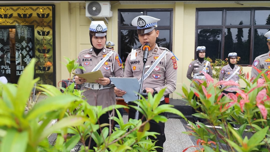 Operasi Keselamatan Musi 2026 Dimulai, 9 Pelanggaran Jadi Sasaran Sat Lantas Polres OKU Selatan