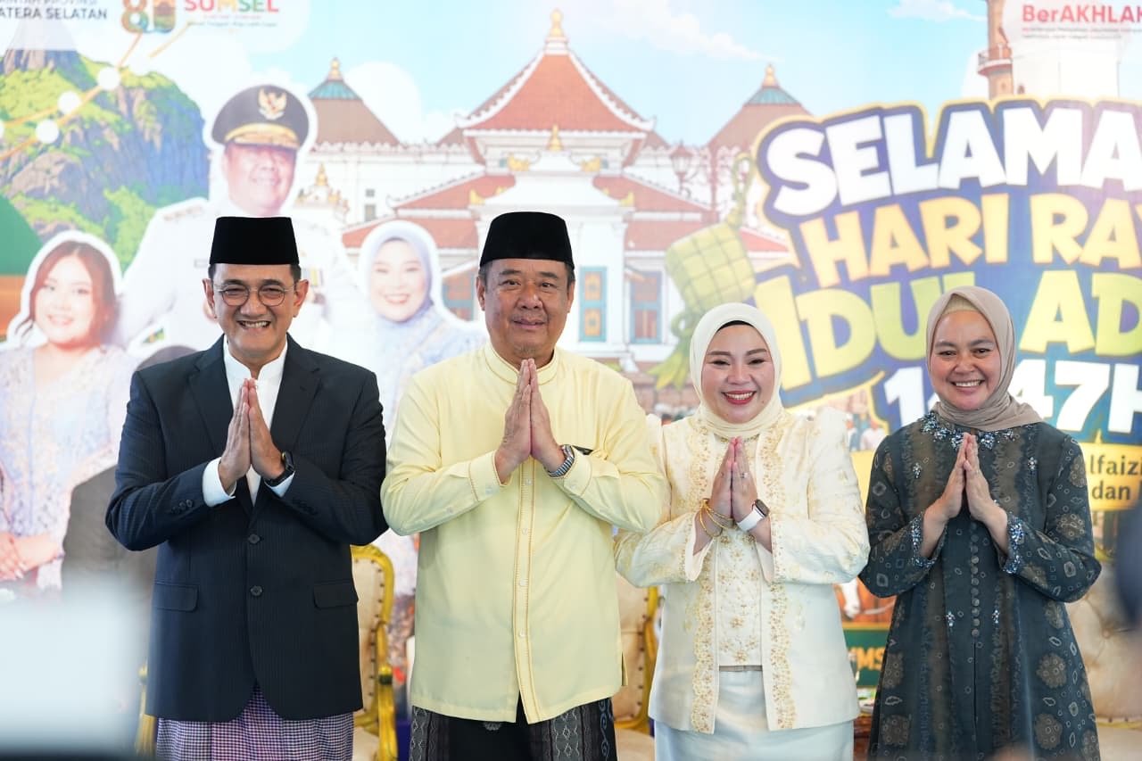 Penuh Kehangatan, Wagub Sumsel Cik Ujang Gelar Open House Iduladha 1447 H