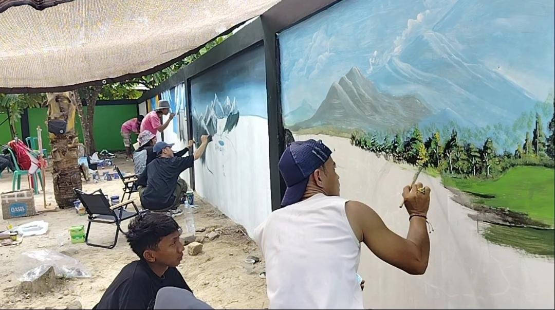 Melalui Lomba Mural, DLH OKU Selatan Sulap Dinding Kantor Jadi Kanvas Kampanye Lingkungan