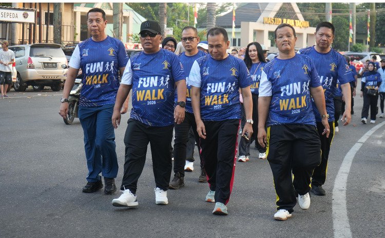 HUT Pengayoman ke-81, Kanwil Kemenkum Sumsel Gelar Fun Walk